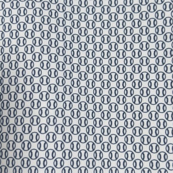 GenTeal Golf Polo Shirt Mens Sz XL White Baseball Print Short Sleeve Duck Logo - Picture 3 of 10